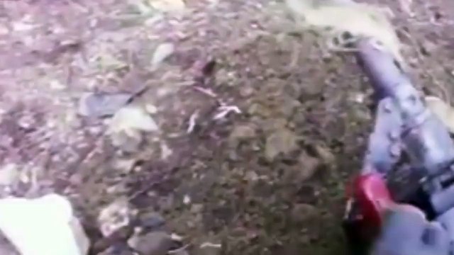 Incredible video captures moment jihadi HIT by rocket propelled grenade during fierce fighting in Syria