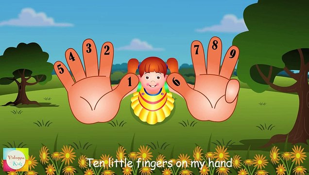 Ten Little Fingers Nursery Rhymes - Counting Song For Children