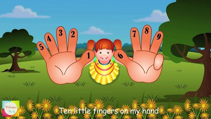 Ten Little Fingers Nursery Rhymes - Counting Song For Children