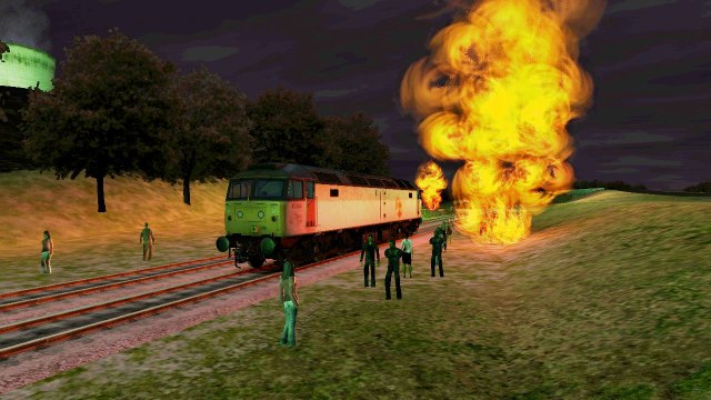 TRAIN SIMULATOR 2015 | Class 47 Triple Grey Be Very Very Quiet Train vs Zombie