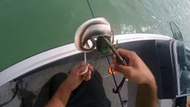 Fishing Rod smacks Fisherman - Fishing Fail