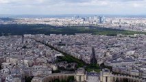 The best view of the city of Paris from Eiffel Tower