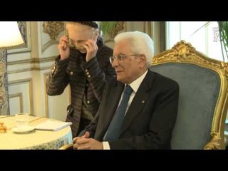 Roma - Mattarella incontra Hans-Gert Pӧttering (30.10.15)