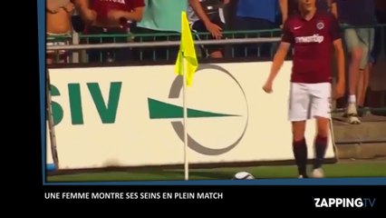 Football : Une supportrice montre ses seins en plein match pour motiver son équipe