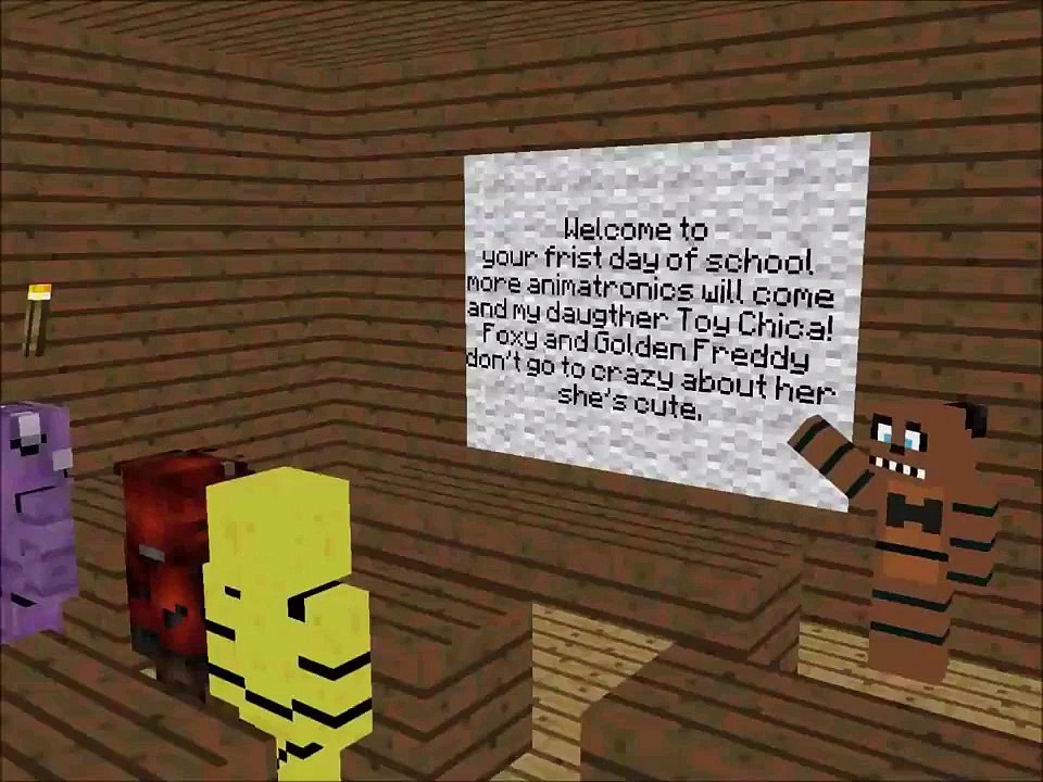 Animatronic school 2 (Minecraft animation) "Toy Chica!"