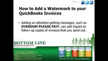 How to add a Watermark to your QuickBooks Invoices