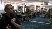 Watch Re-Deploying Troops Boarding Plane heading for DFW Airport