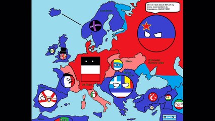 Alternate Future of Europe: Countryball: Part 4: The Nuclear War!