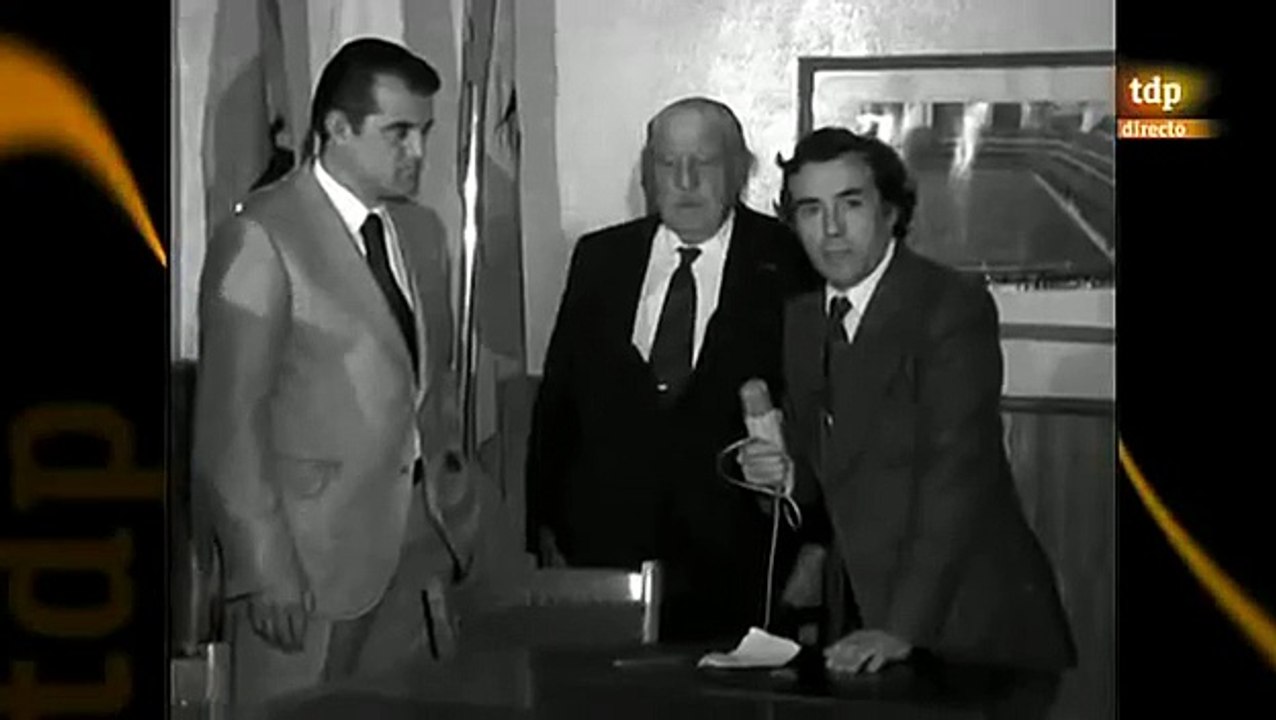Don Santiago Bernabéu presentación Miljan Miljanic (1974)