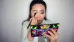 AQUATIC NEON BLUE PURPLE AND GREEN MAKEUP TUTORIAL WITH URBAN DECAY ELECTRIC PALETTE | THERESIA FEEG