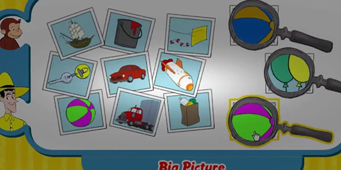 Curious George Big Picture Cartoon Animation PBS Kids Game Play Walkthrough
