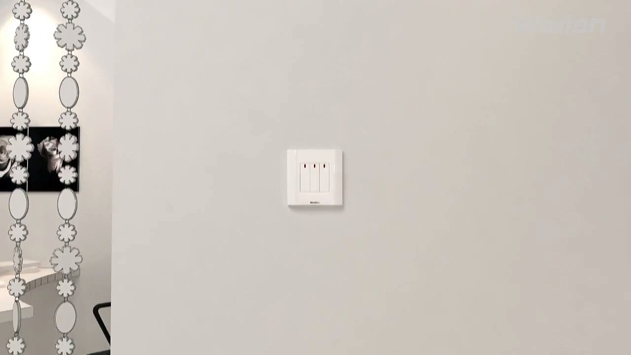 wall mounted light switch of zigbee wireless home automation