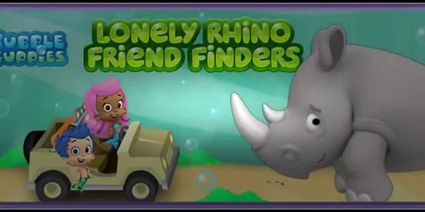 Nick jr Bubble Guppies Friend Finder Lonely Rhino Cartoon Animation Game Play Walkthrough