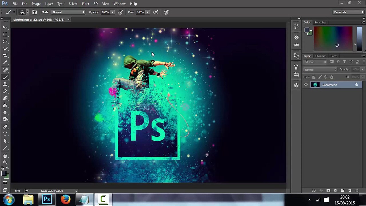 Curso de Photoshop Básico - Criando poster arte dance