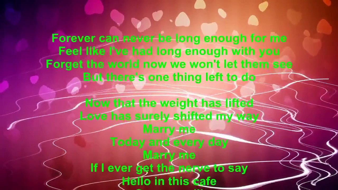 Train – Marry Me Lyrics
