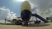 Airbus A380 & Boeing 747-8F - IAG Cargo Next Generation Giants Meet for the First Time