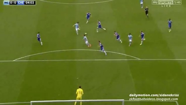 Raheem Sterling Fantastic Run and City Big Chance | Manchester City v. Chelsea - 16.08.2015 HD