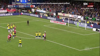 Dirk Kuyt 0_2 Penalty Kick _ Cambuur - Feyenoord 16.08.2015 HD