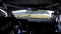 Peugeot 208 R5 and Paolo Andreucci: crazy drift on wet gravel
