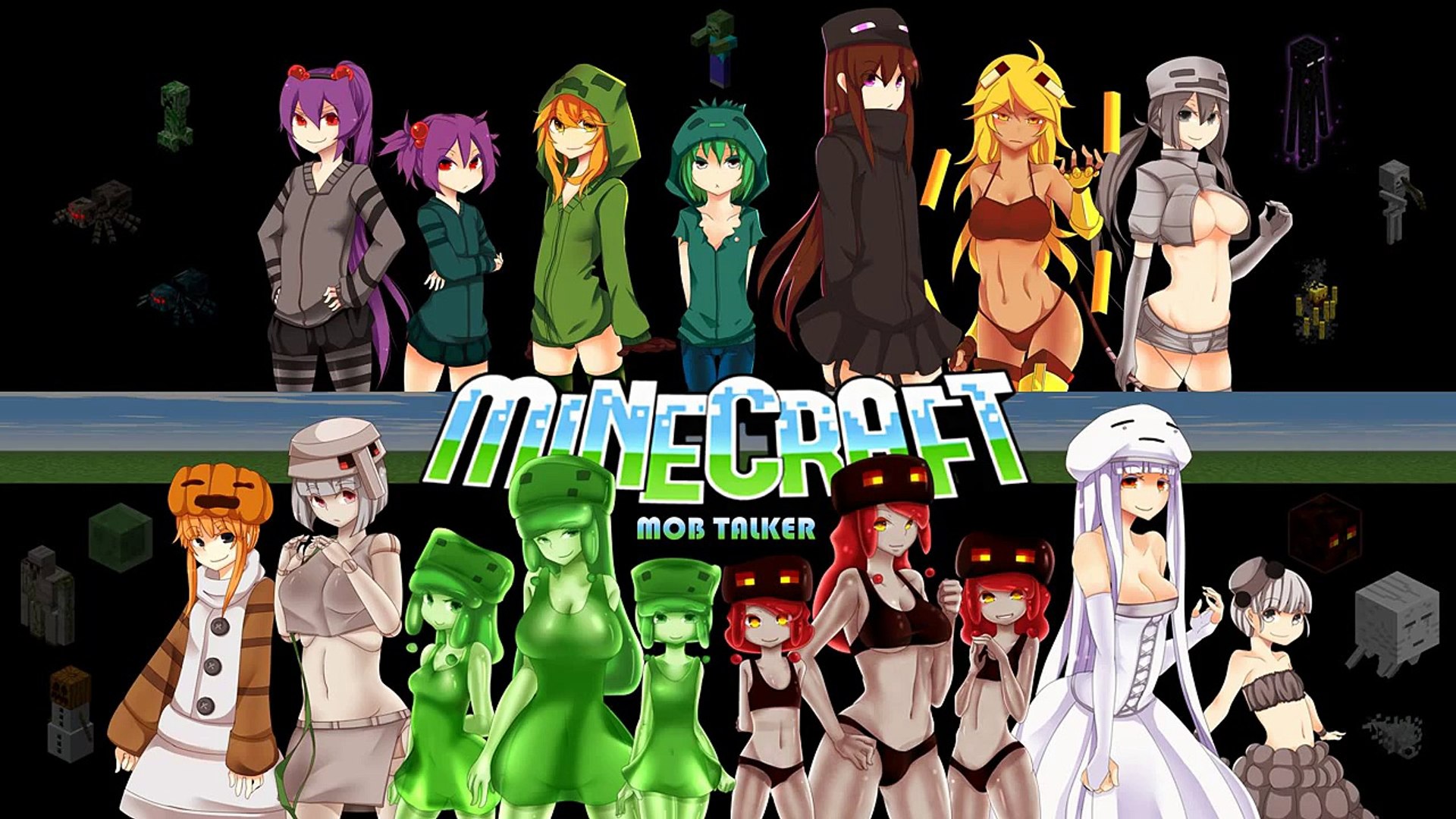 Minecraft Cute Mob Models Mod Spotlight Girls Takeover Minecraft Mod Showcase Video Dailymotion