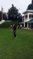 Imran Khan Playing Cricket With His Sons (15-08-2015)