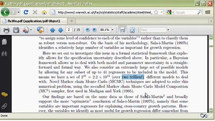 Tutorial: Bayesian Model Averaging in R with BMS