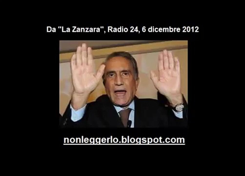 Emilio Fede impazzisce in diretta a "La Zanzara" (Radio 24)