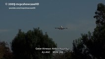 Qatar Airways A340-600 LANDING 27L | LHR