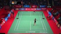 2015 Championships SF | Carolina MARIN vs SUNG Ji Hyun | GAME POINT 1