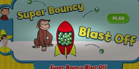 Curious George Super Bouncy Blast Off Cartoon Animation PBS Kids Game Play Walkthrough