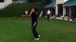 Imran Khan Playing Cricket With His Sons in Bani Gala