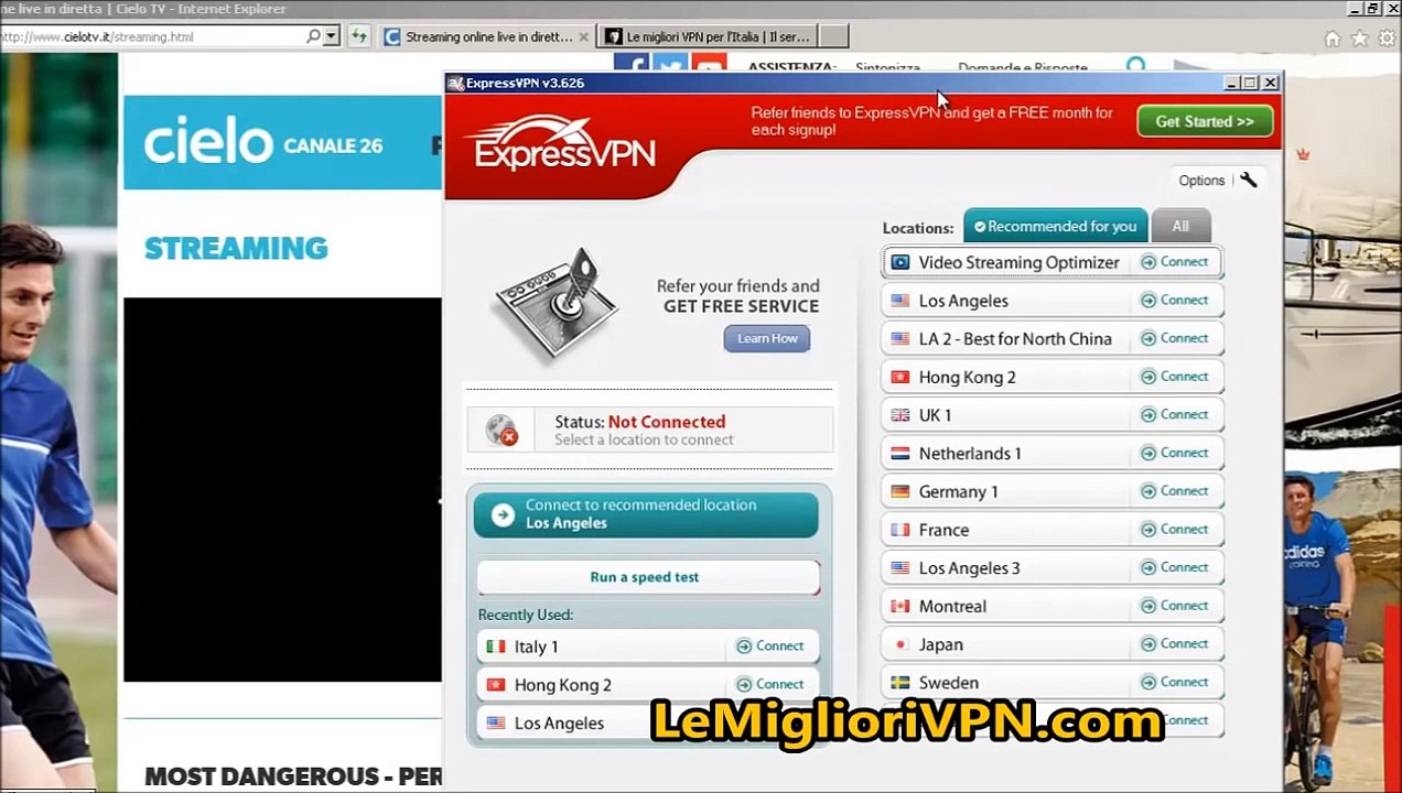 Come vedere Cielo TV dall'estero in streaming sul sito ufficiale