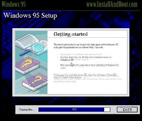 Windows 95 setup