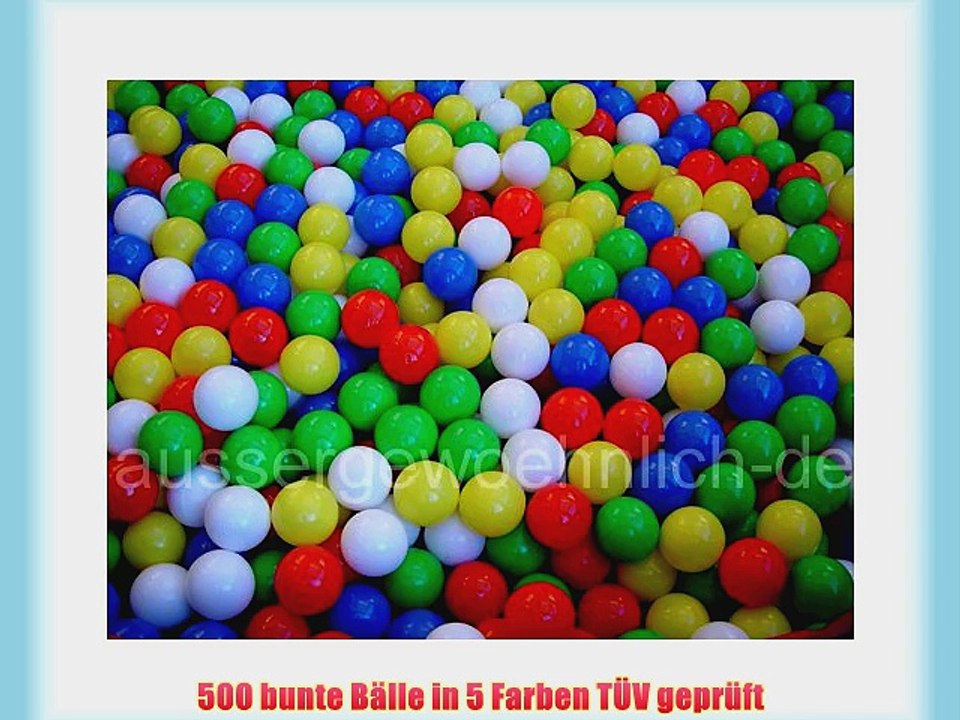 500 bunte B?lle in 5 Farben T?V gepr?ft