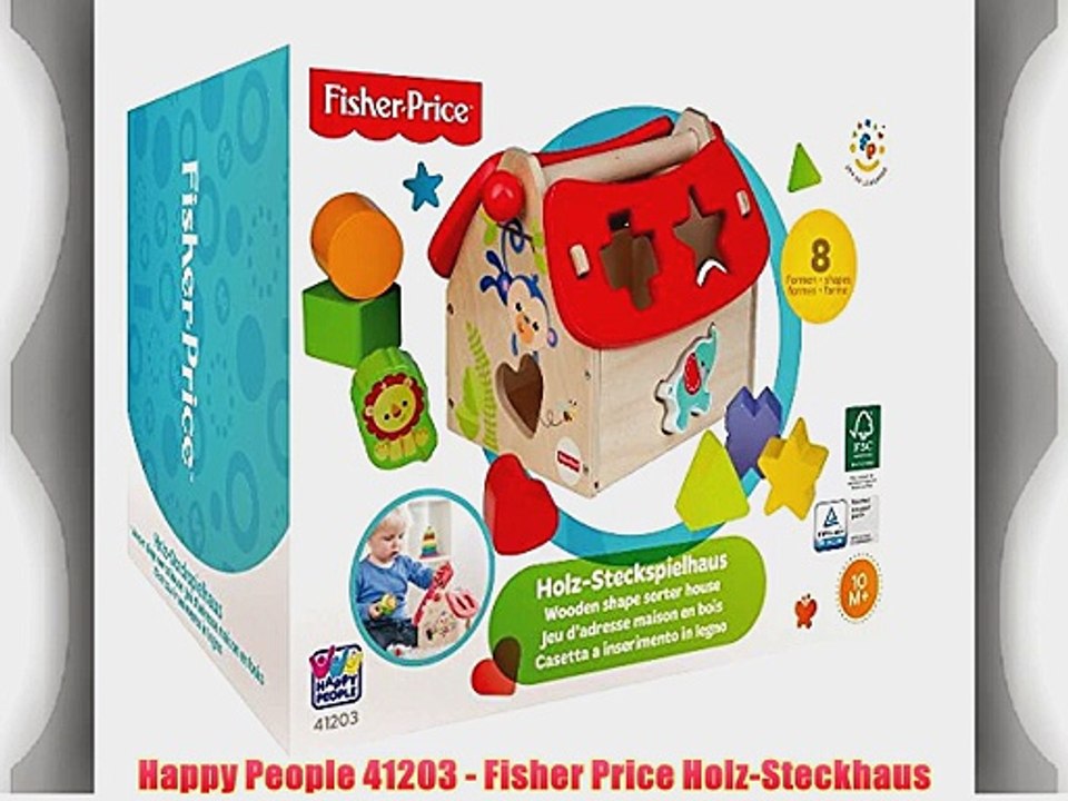 Happy People 41203 - Fisher Price Holz-Steckhaus