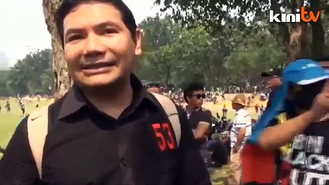 Black 505 (3pm)- Padang Merbok: Rafizi arrives at Padang Merbok