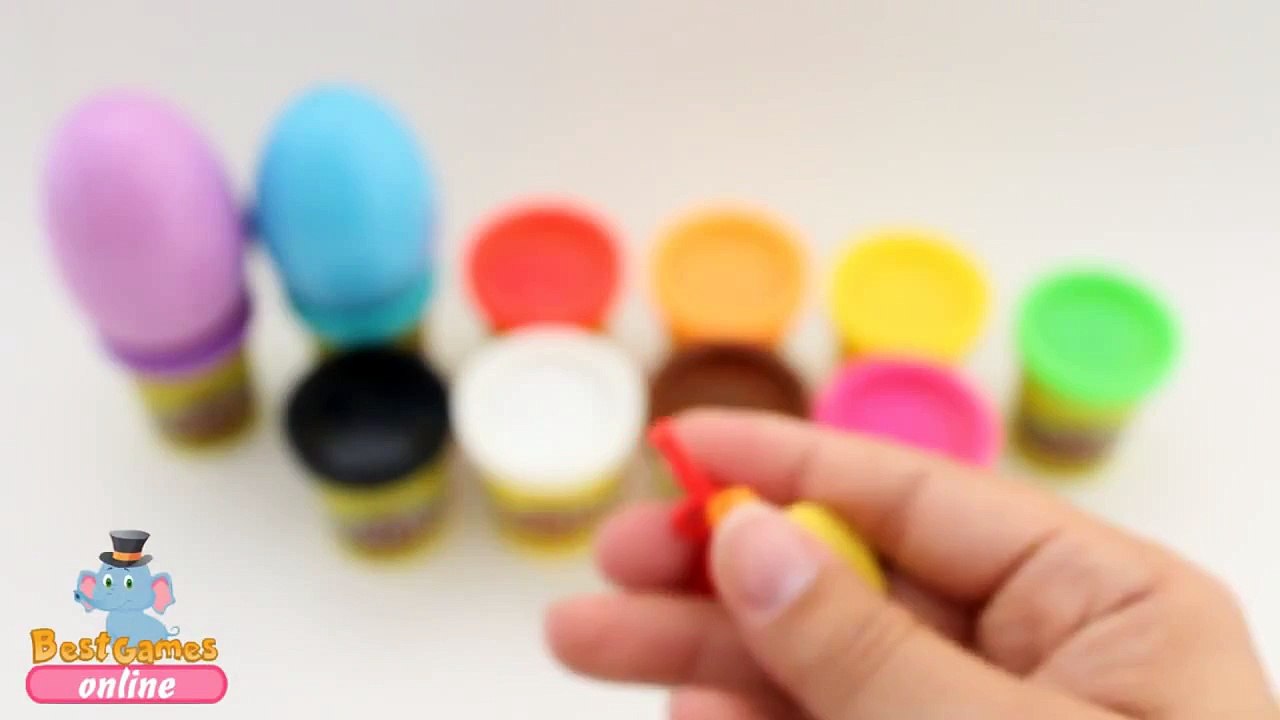 Learn Colors with Play Doh and Eggs Surprise! Fun Learning Contest Lesson 3