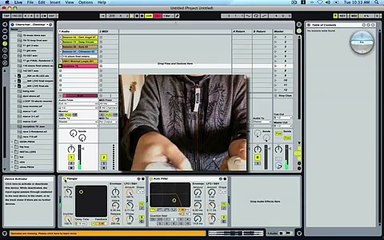 MacBook Pro +  Wiimote + Osculator + Ableton Live