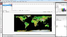 How to create earth globe rotating animation in flash