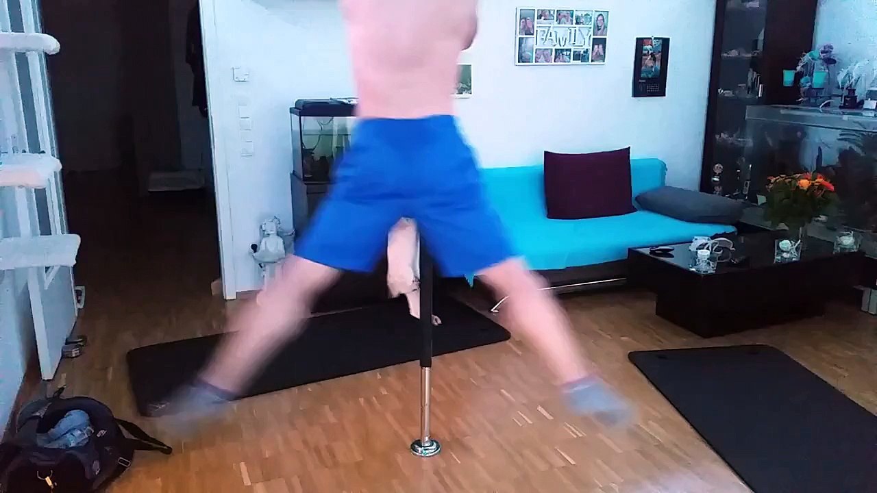 Faire du pole dance avec son chat