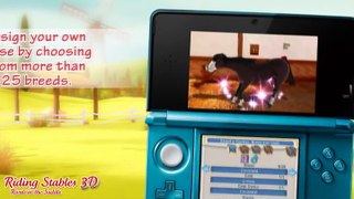 Riding Stables 3D game trailer Nintendo 3DS
