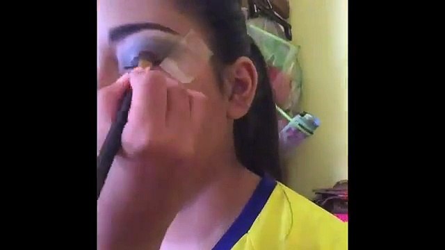 Eye shadow look (Bh Cosmetics) 28 essential palette smoked blue Gary eyes