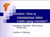 Mesoporous silica