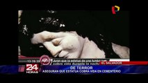 Aseguran que #estatua de cementerio cobra vida y llora por la noche