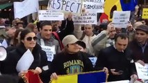 Romanians Protest in London. 22/01/12