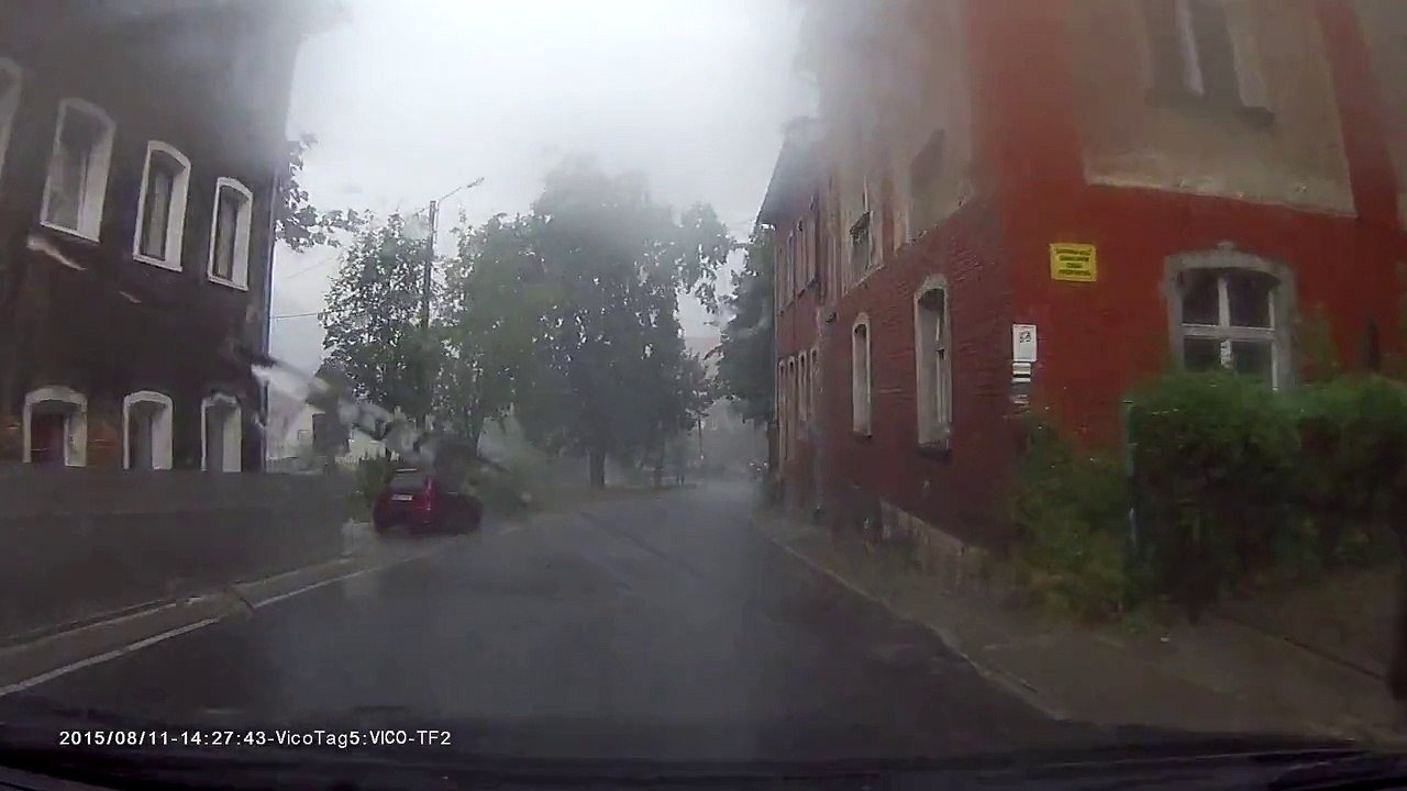 Heavy rain in Poland