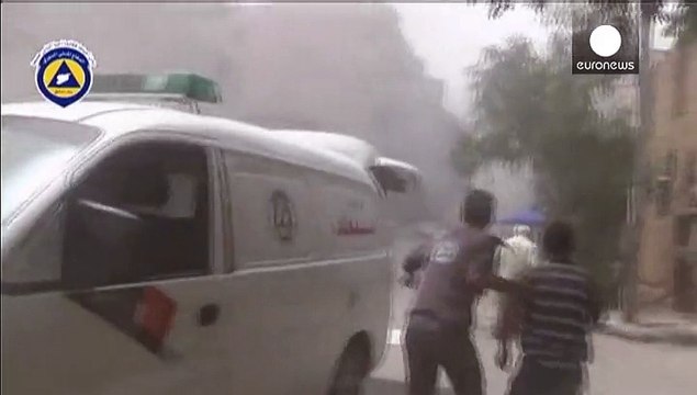 At least 80 reported dead in Syrian-government airstrikes near Damascus