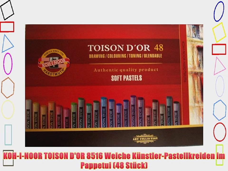 KOH-I-NOOR TOISON D'OR 8516 Weiche K?nstler-Pastellkreiden im Pappetui (48 St?ck)