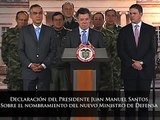 Presidente Santos designó a Juan Carlos Pinzón como nuevo Ministro de Defensa