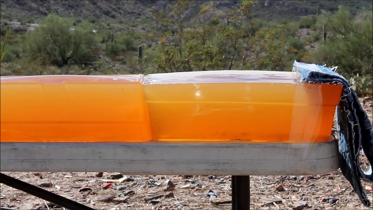.44 mag gel test: HSM 240 gr SJHP (semi-jacketed hollow point)